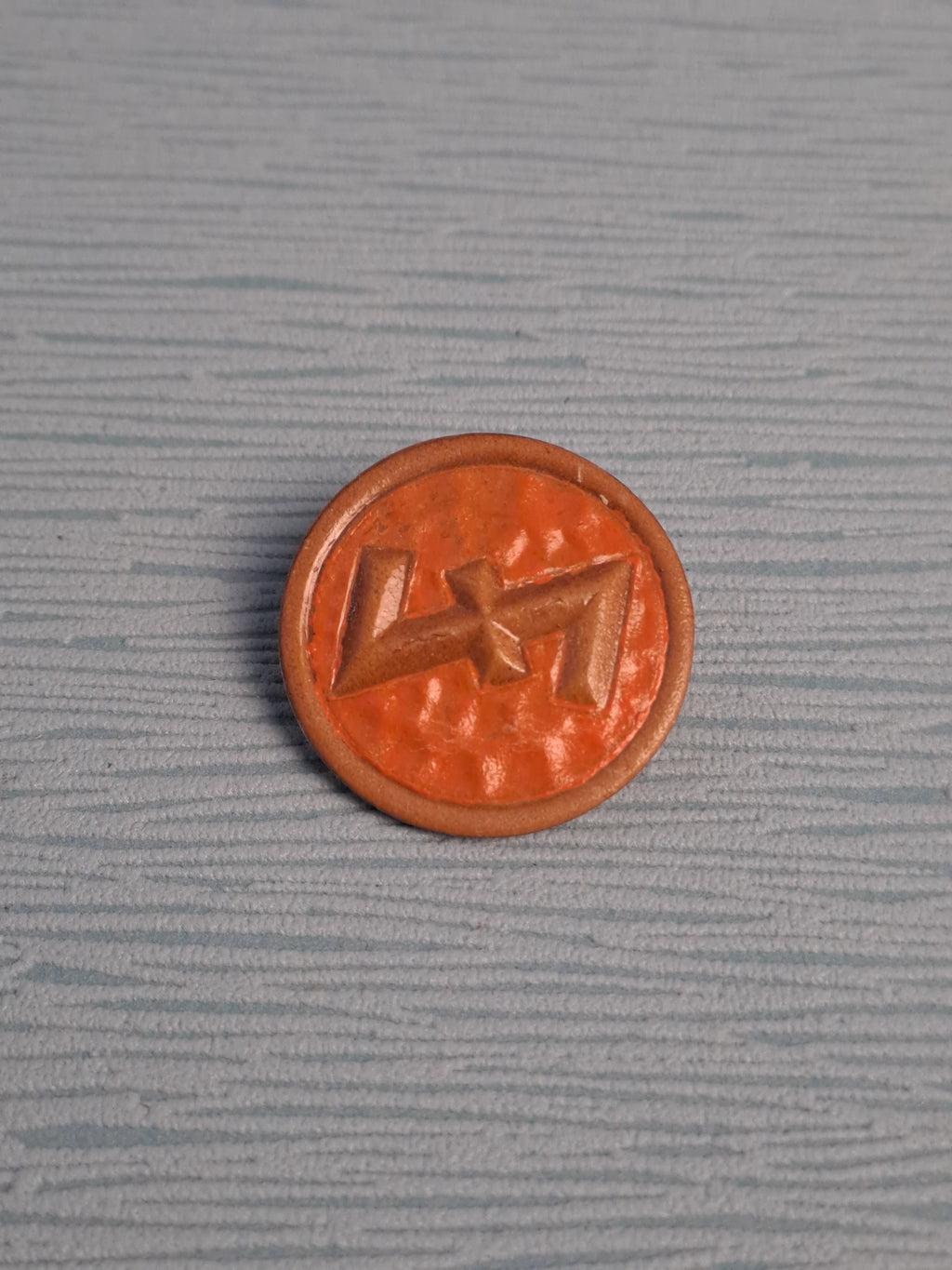 WW2 WHW Wolfsangel Rune Orange