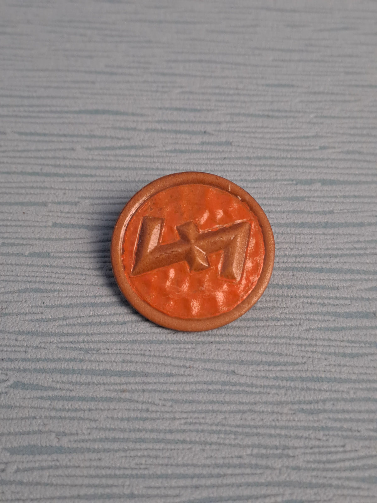 WW2 WHW Wolfsangel Rune Orange