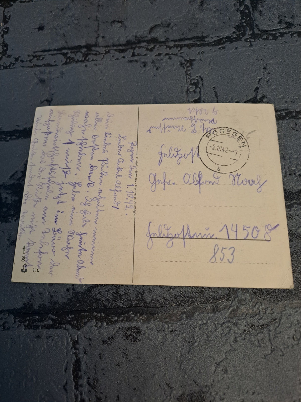 WW2 Postcard Der Sieger Racial Portrait 1941