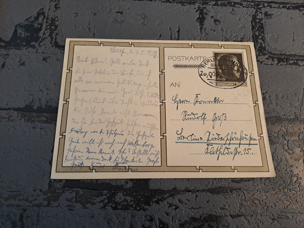 WW2 Postcard Der Fuhrer 50 Years Birthday