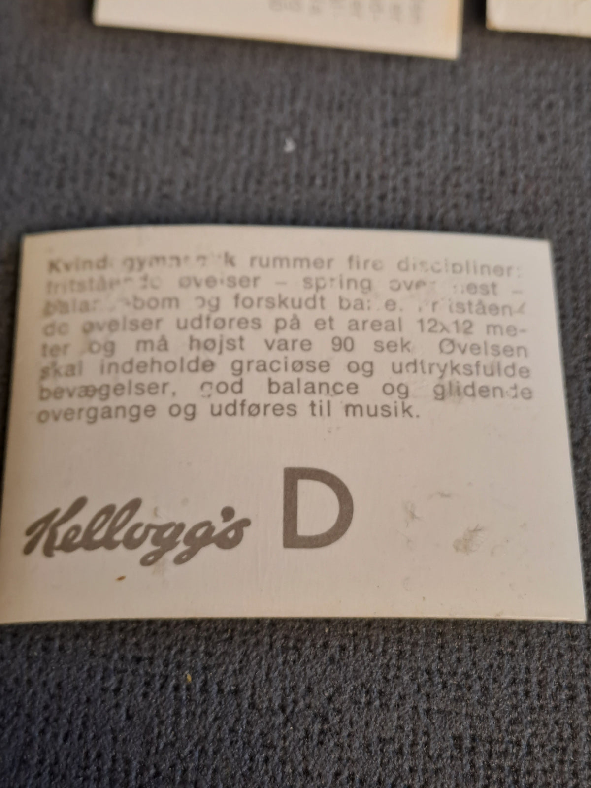 Kellogs Olympic Collecting Cards / Kellogs OL Samlekort