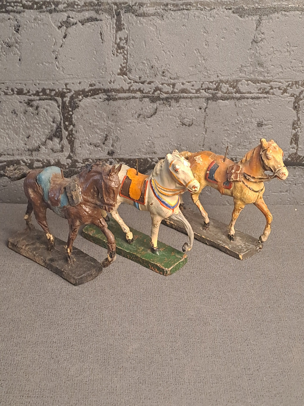 Elastolin Horses x3 / Elastolin Heste x3