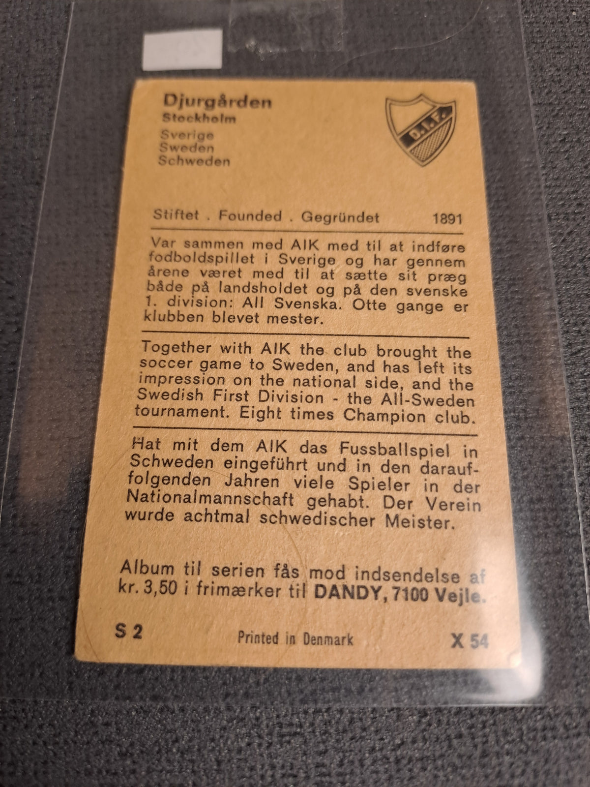 Dandy Gum 1970-No54