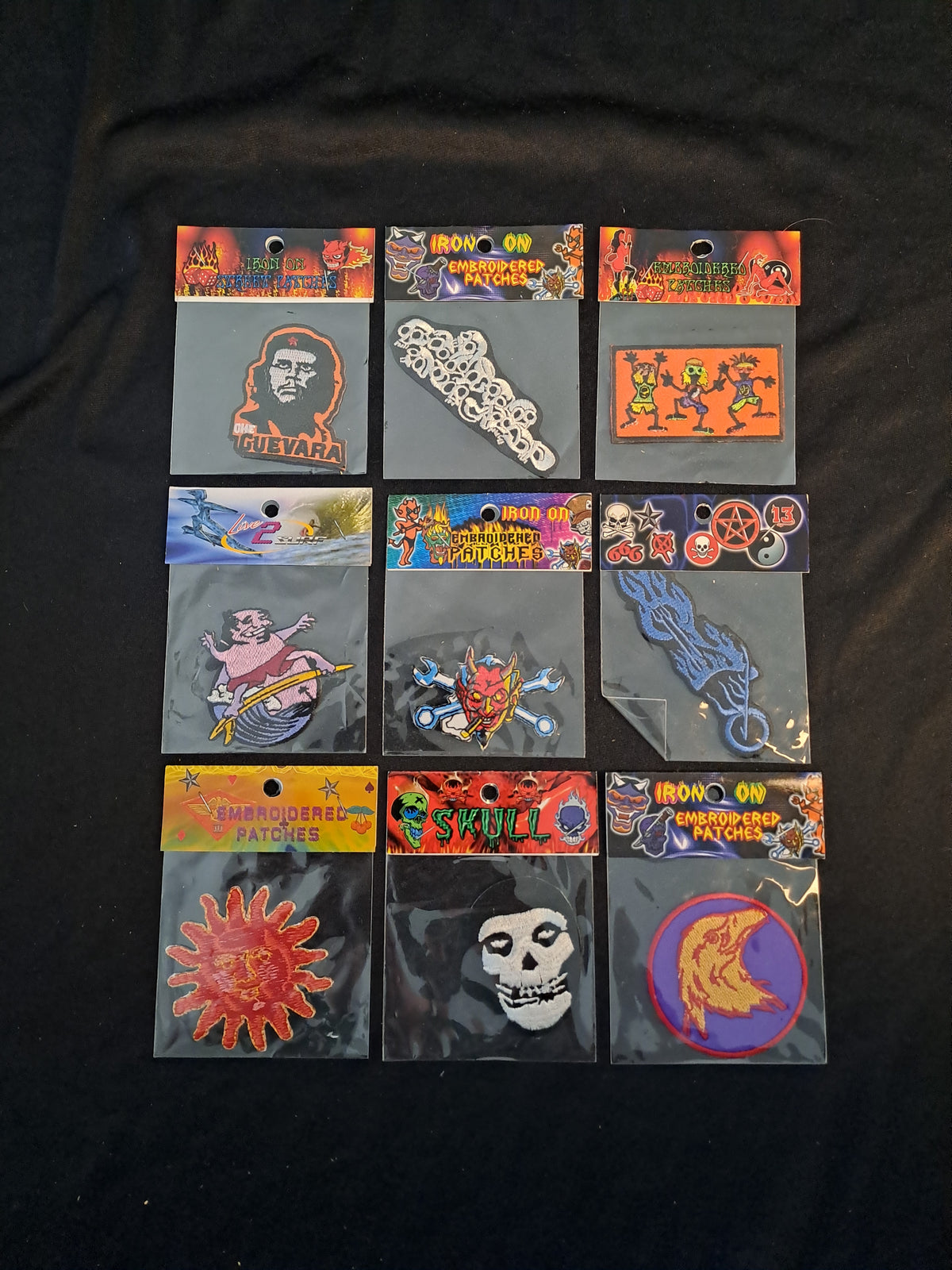 Vintage Patches x9 / Vintage Iron-on Patches x9