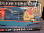 Vintage Legetøj Containerskib i uåbnet æske 1980'erne
