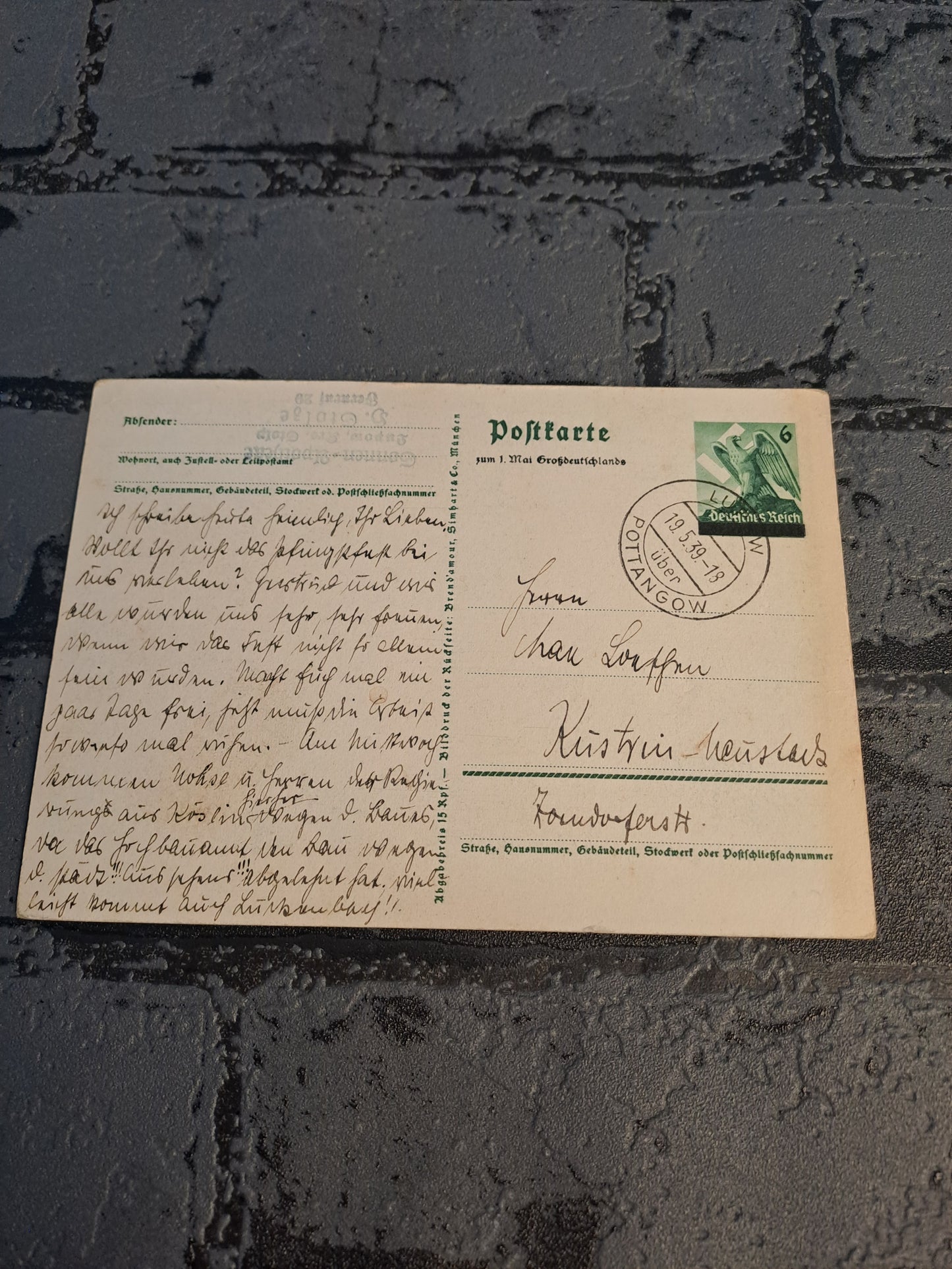 WW2 Postcard Wir Danken Unserm Fuhrer