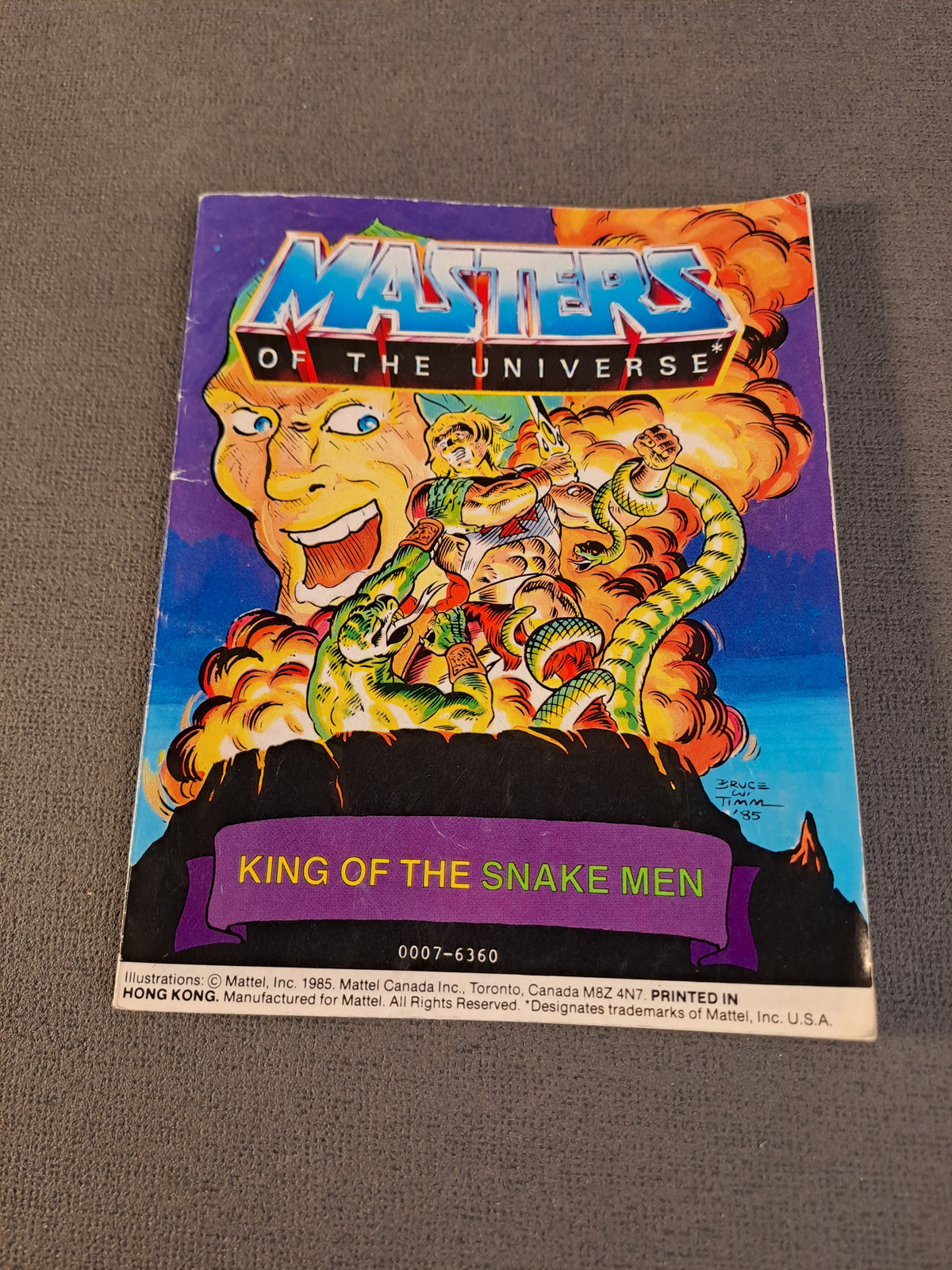 Masters Of The Universe 1985 Comic King Of The Snake Men / Masters Of The Universe 1985 King Of The Snake Men Tegneserie