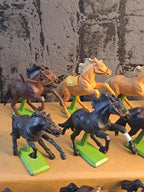 Britains Deetail Wild West Horses x18 / Britains Deetail Vilde Vesten Heste x18