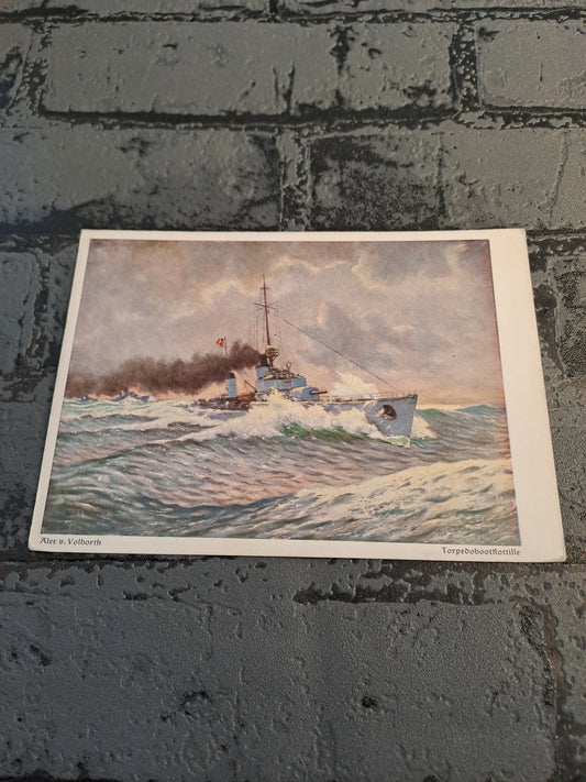 WW2 Postcard Torpedoboot
