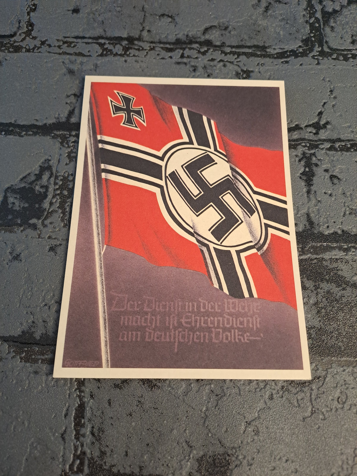 WW2 Postcard The Victorious Flags And Standards Card 2