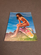 Vintage Erotic Postcard with Lenticular Effect