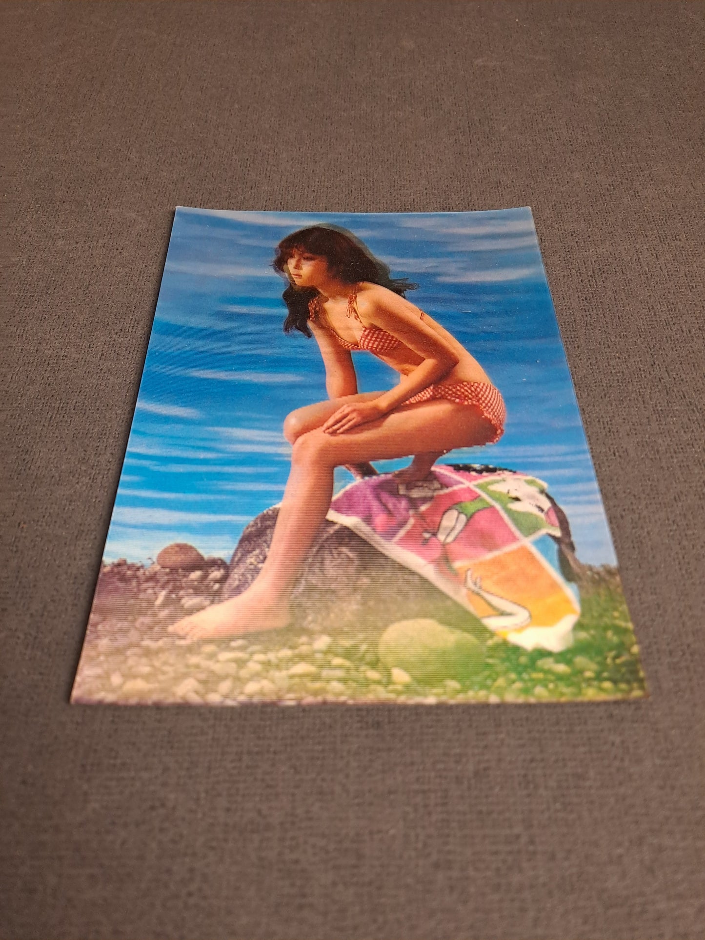 Vintage Erotic Postcard with Changing Effect / Vintage Erotisk Postkort med Skiftende Effekt