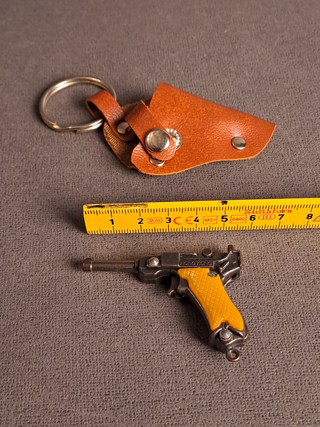 Key Ring Mini Revolver in Holster 1970's