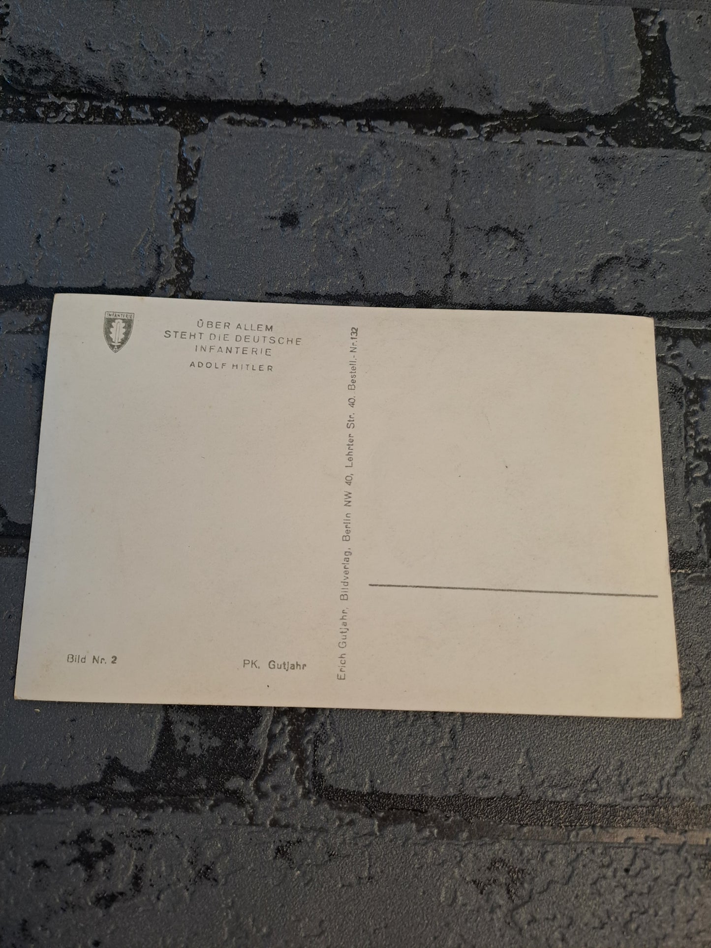 WW2 Postcard Uber Allem Steht Die Deutsche Infanterie