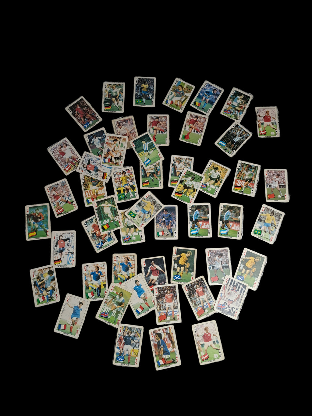 Dandy Football Playing Cards 1986 Mixed / Dandy Fodbold Spillekort 1986 Blandet