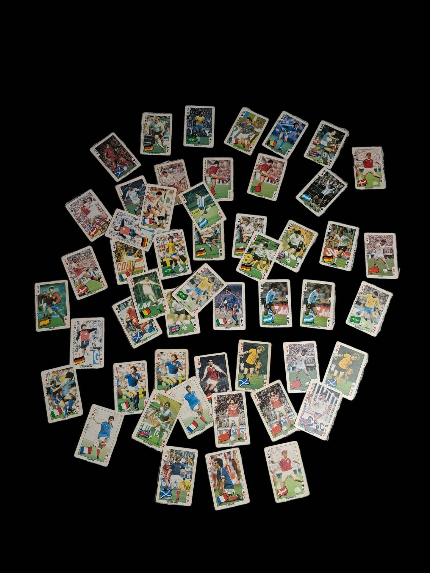 Dandy Football Playing Cards 1986 Mixed / Dandy Fodbold Spillekort 1986 Blandet