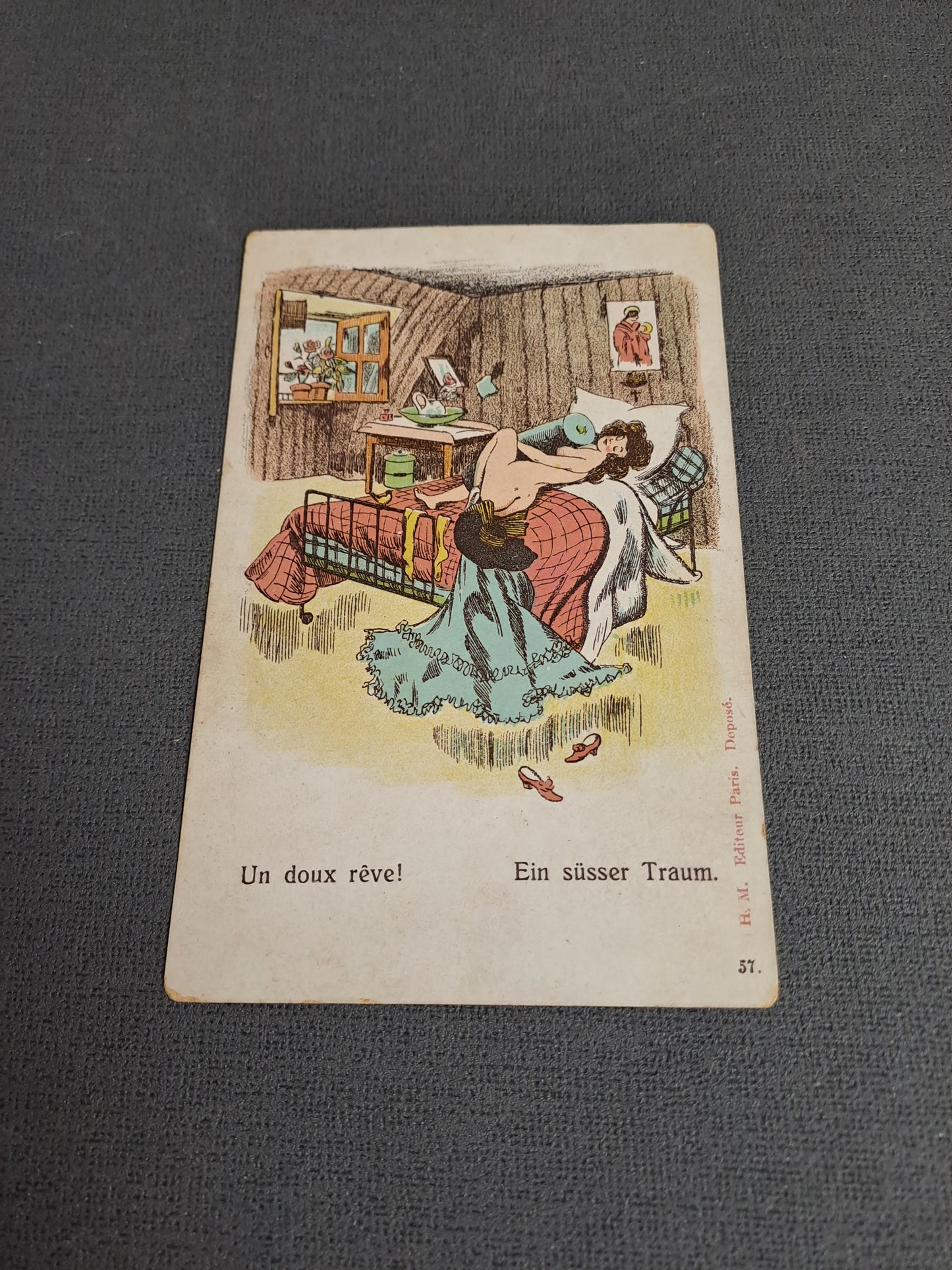 Antique French Postcard 1900-1910 / Antik Fransk Postkort 1900-1910