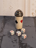 Vintage Enamel Dice Cup