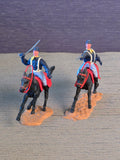 Timpo Toys U.S. Kavaleri 2 Soldater på Hest / Timpo Toys 2 Soldiers on Horse