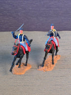 Timpo Toys U.S. Kavaleri 2 Soldater på Hest / Timpo Toys 2 Soldiers on Horse