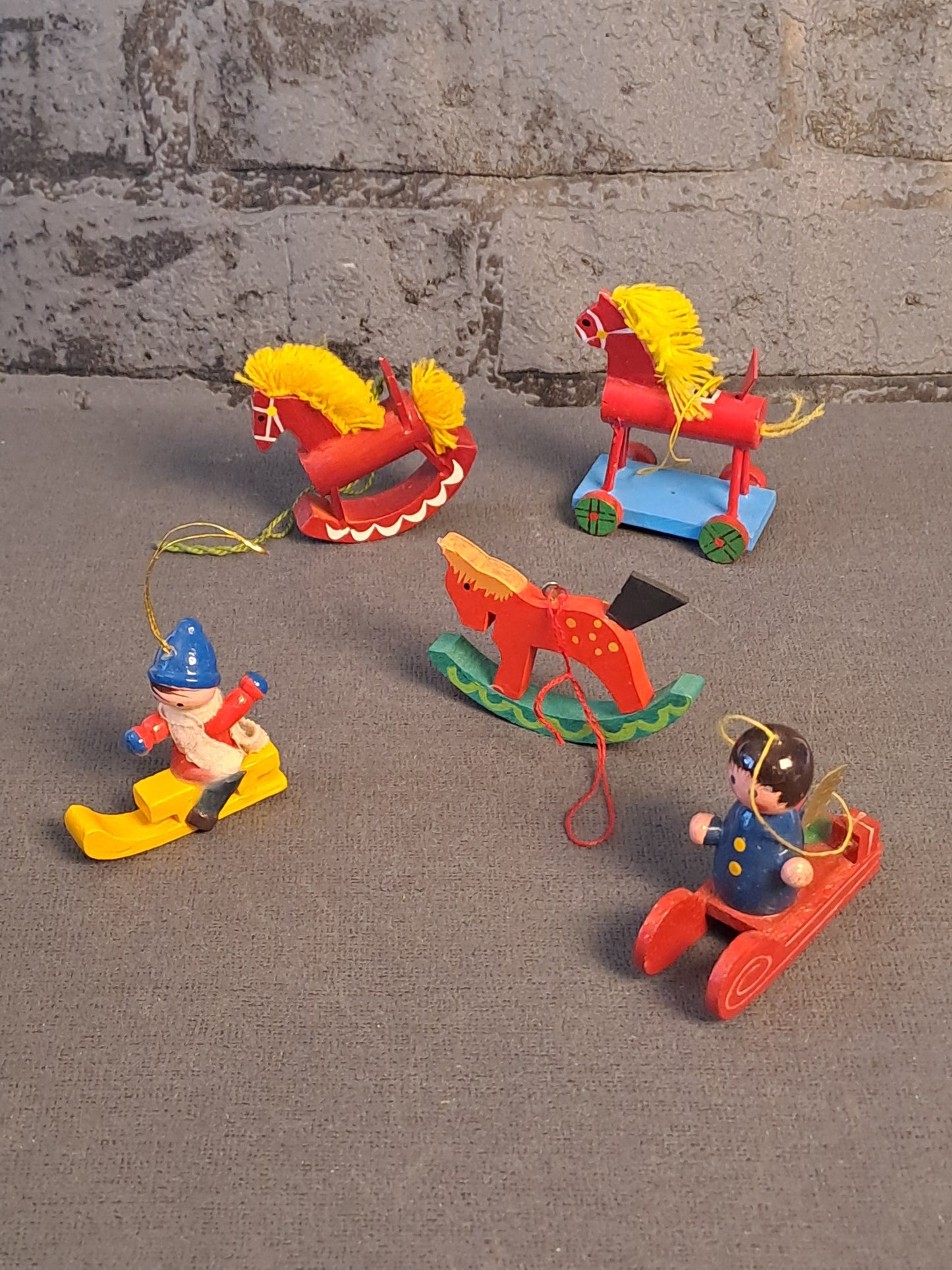 Vintage Julophæng i Træ