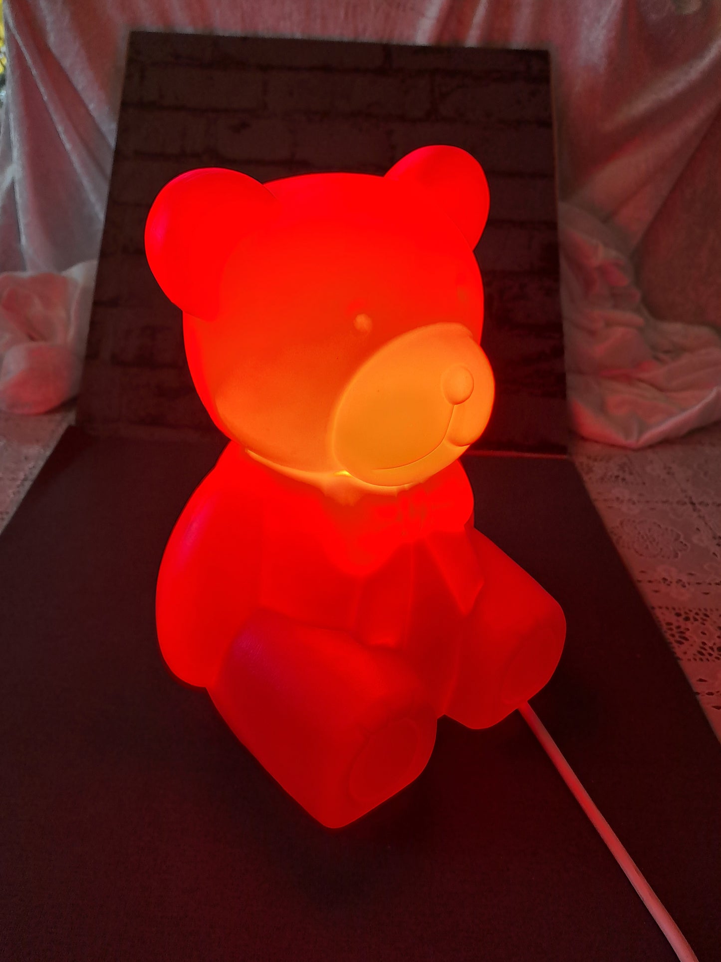 Vintage Teddy Table Lamp / Vintage Bamse Bordlampe