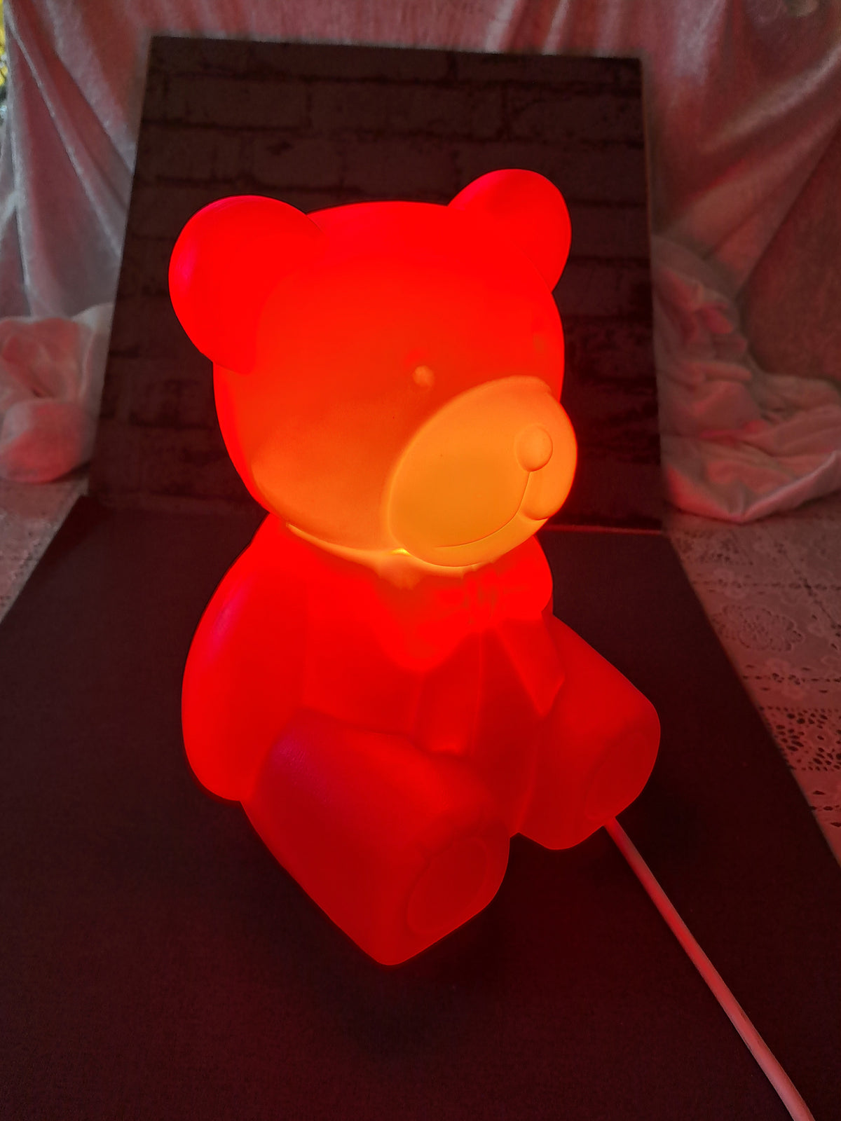 Vintage Teddy Table Lamp / Vintage Bamse Bordlampe