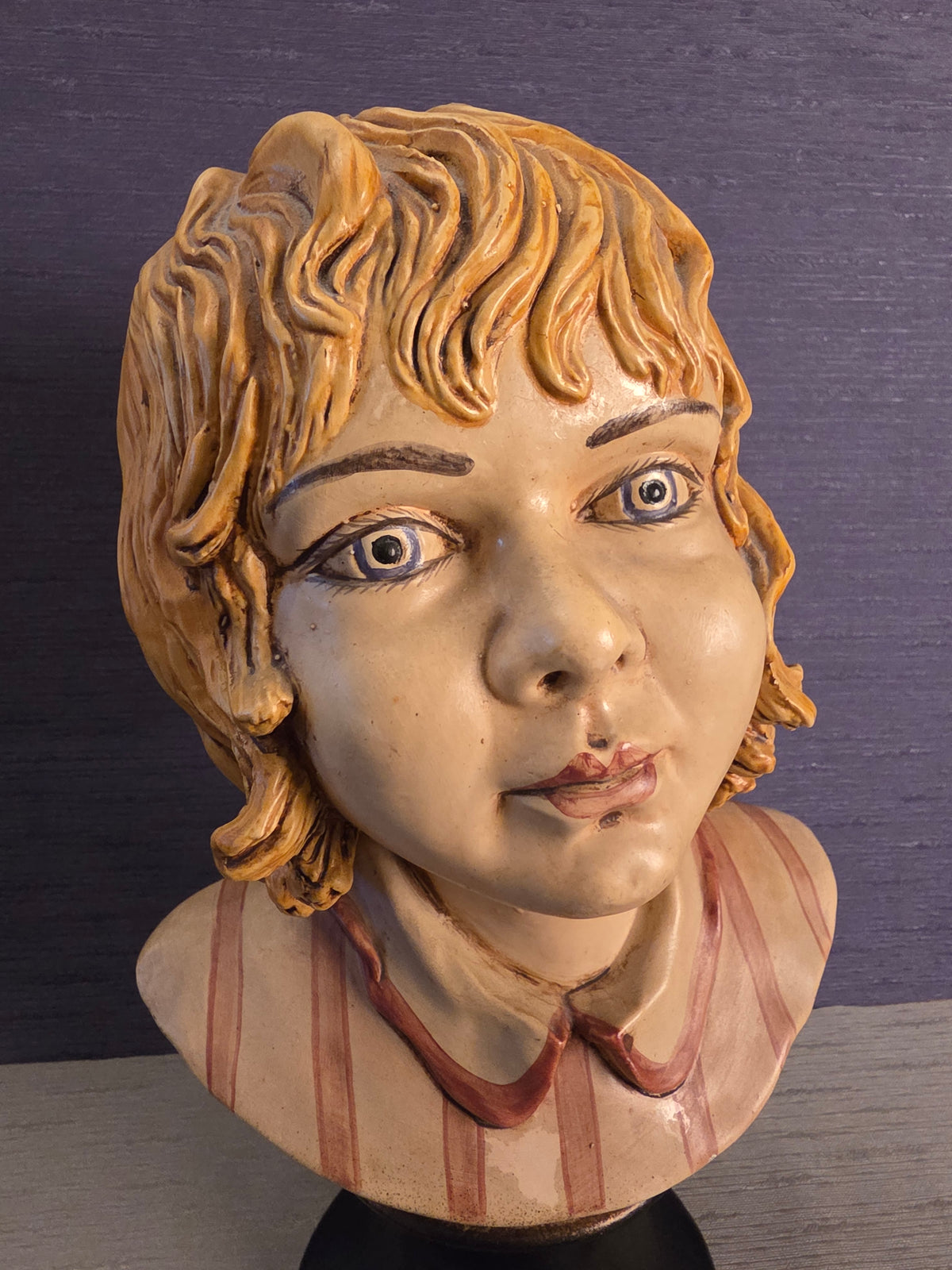 Vintage Girl Bust Pigato Italy
