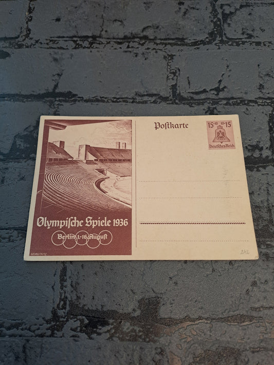 WW2 Postcard Olympische Spiele Berlin 1936