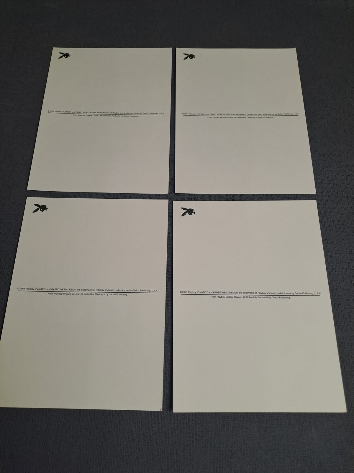 Playboy Magazine Postcards m / Playboy Magasin Postkort