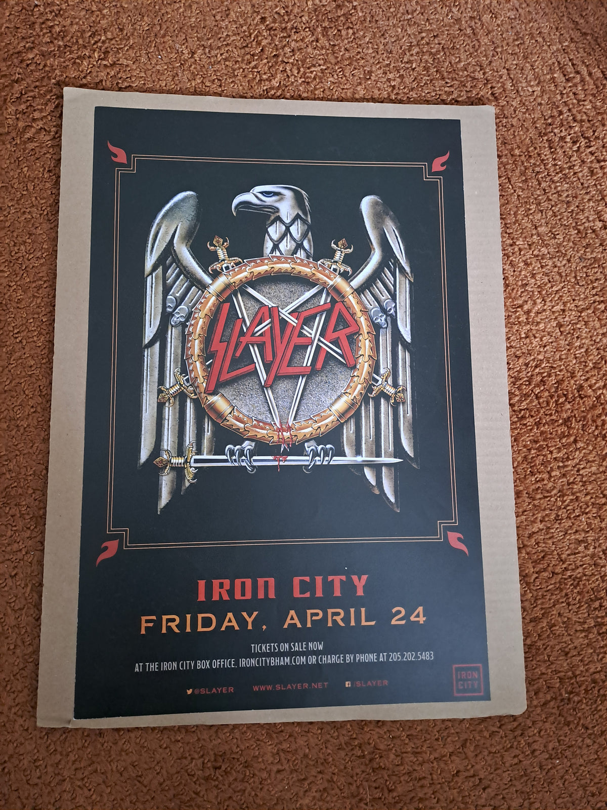 Slayer Concert Poster