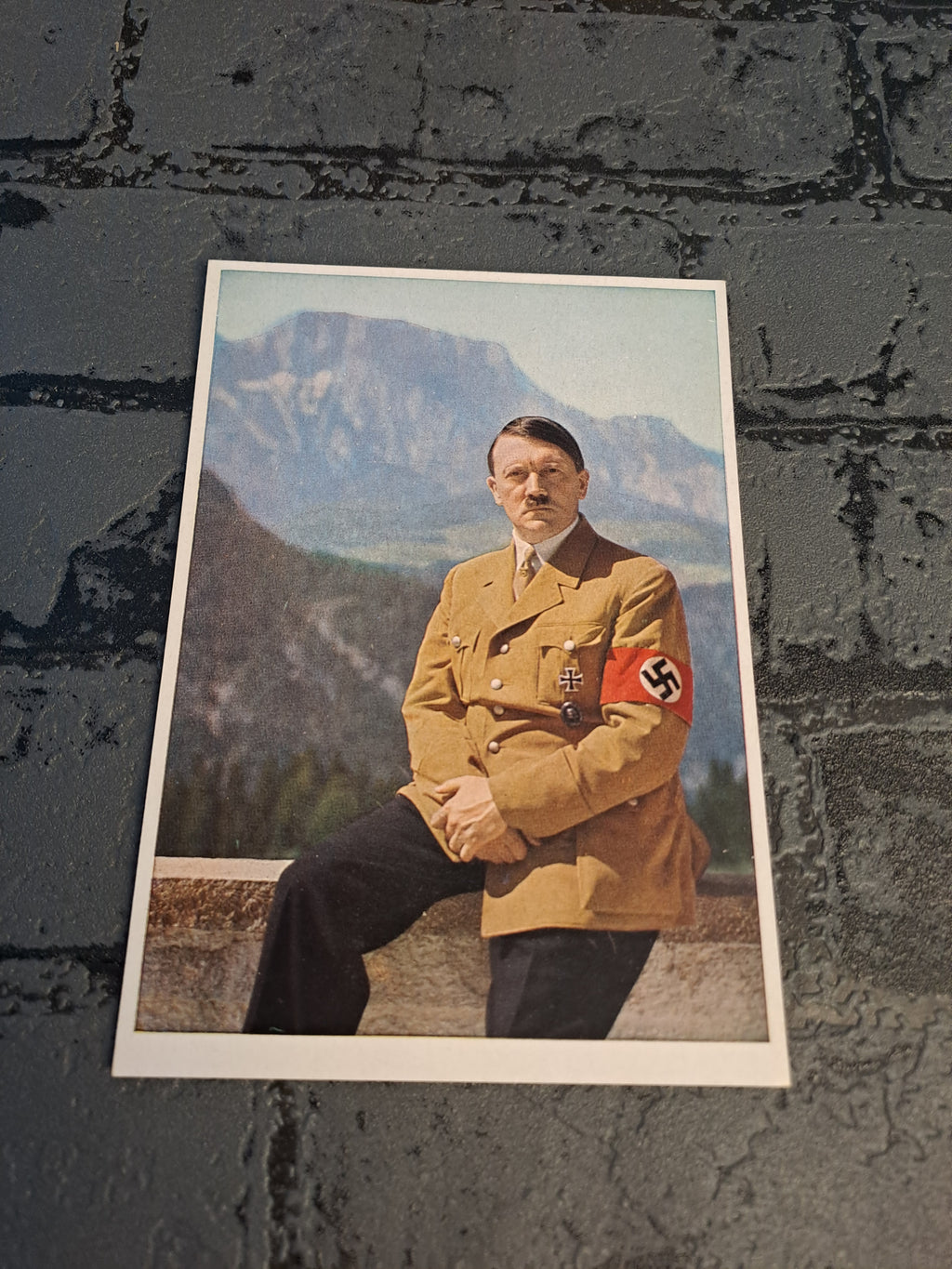 WW2 Postcard Reich Chancellor Adolf Hitler at Obersalzberg