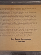 WW2 "Oprop" German Flyer to The Danish People 9. April 1940 / WW2 "Oprop" Tysk Flyer til Det Danske Folk 9. April 1940