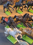 Britains Deetail Wild West Horses x18 / Britains Deetail Vilde Vesten Heste x18