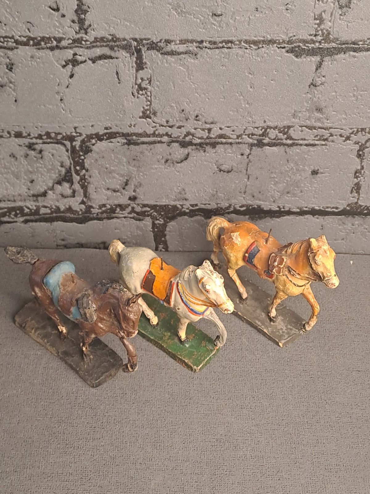 Elastolin Horses x3 / Elastolin Heste x3