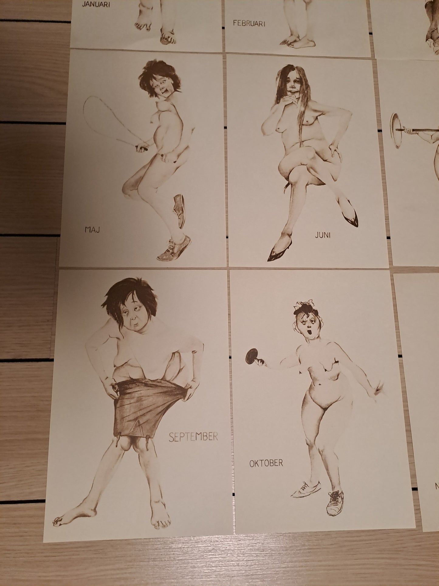 12 Month Caricatures / 12 Måneder Karikaturer