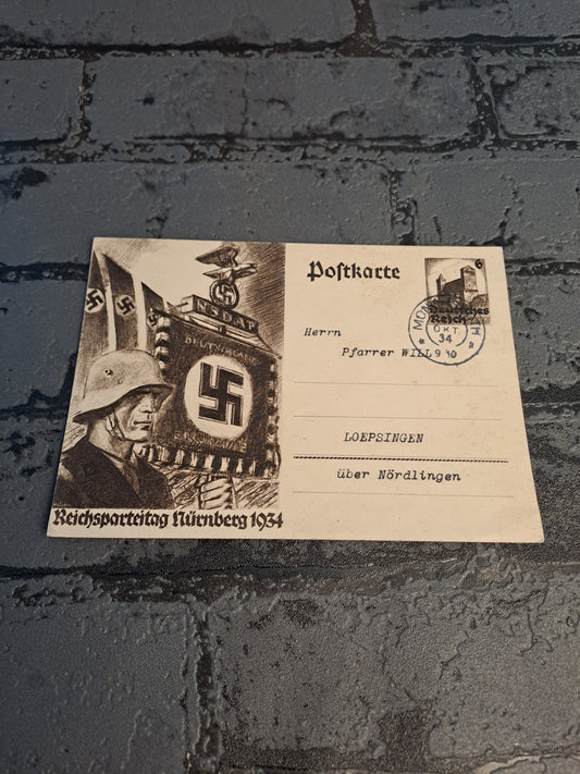 WW2 Postcard Reichsparteitag Nürnberg 1934