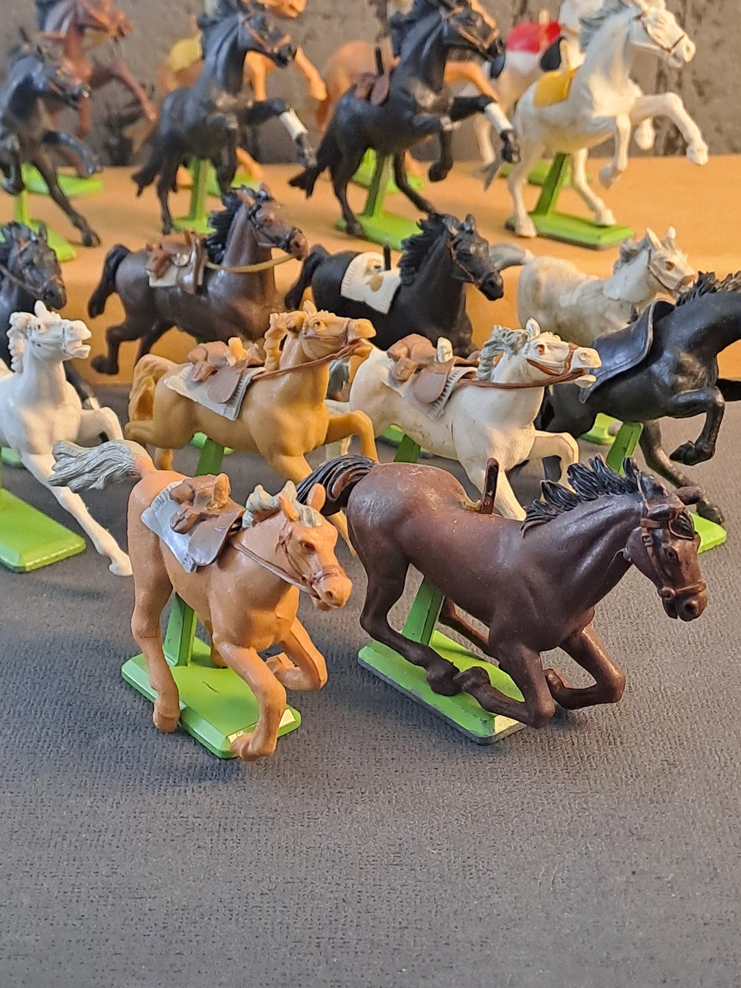 Britains Deetail Wild West Horses x18 / Britains Deetail Vilde Vesten Heste x18