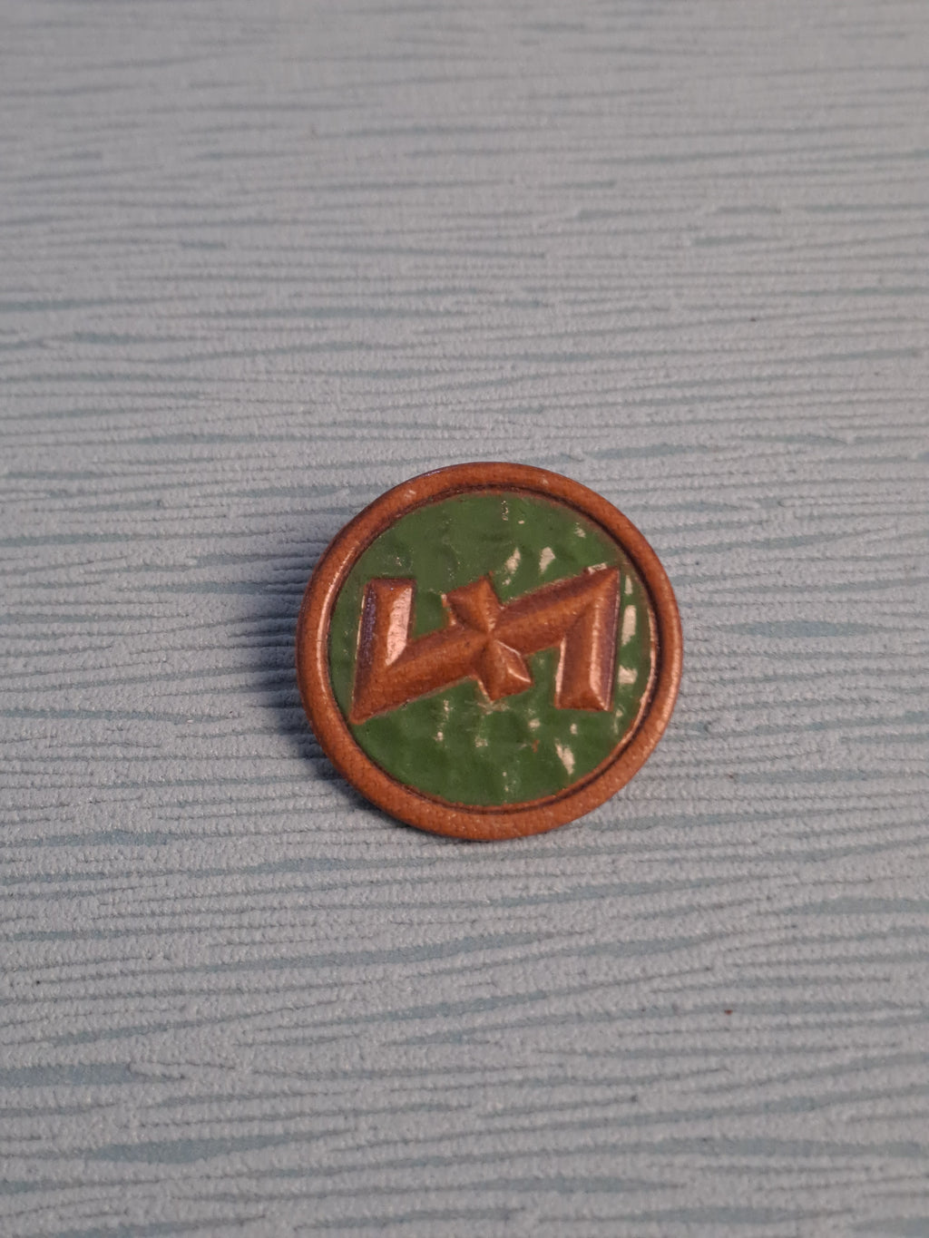 WW2 WHW Wolfsangel Rune Green / WW2 WHW Ulvekrog Rune Grøn