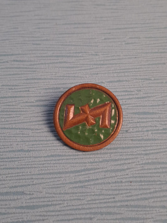 WW2 WHW Wolfsangel Rune Green / WW2 WHW Ulvekrog Rune Grøn