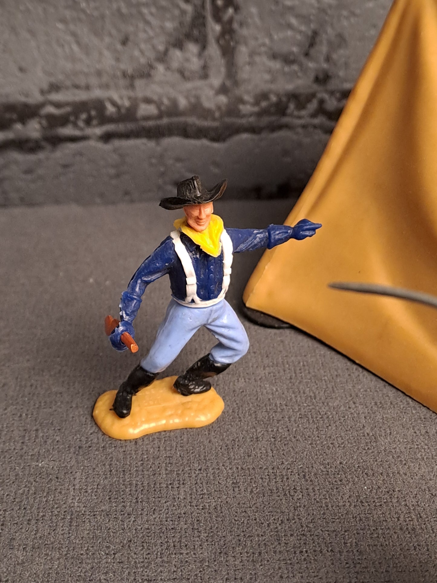 Timpo Toys Civil War Soldiers with Tent / Timpo Toys Borgerkrigs soldater med Telt