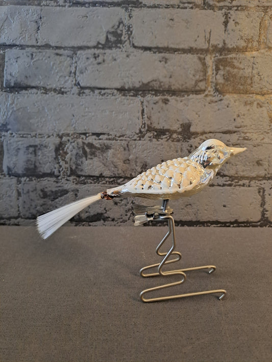 Vintage Bird Christmas Decoration / Vintage Jule Fugl
