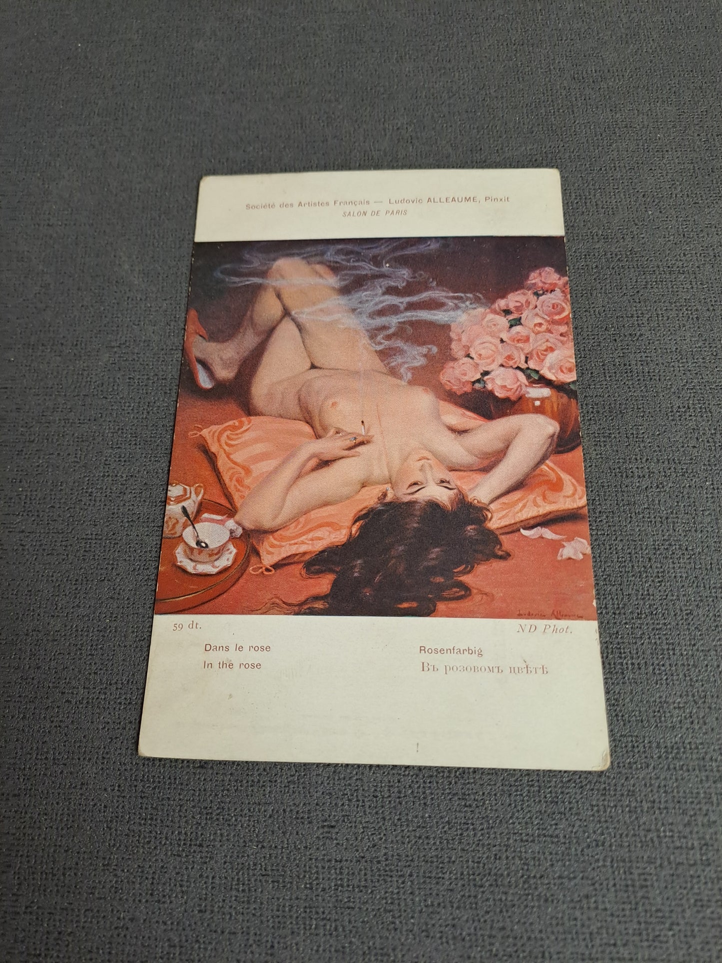 Antique French Postcard / Antik Fransk Postkort