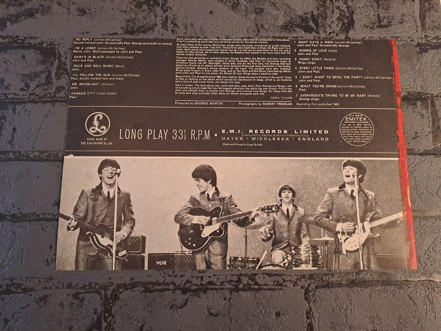 The Beatles Picture Inlay from LP