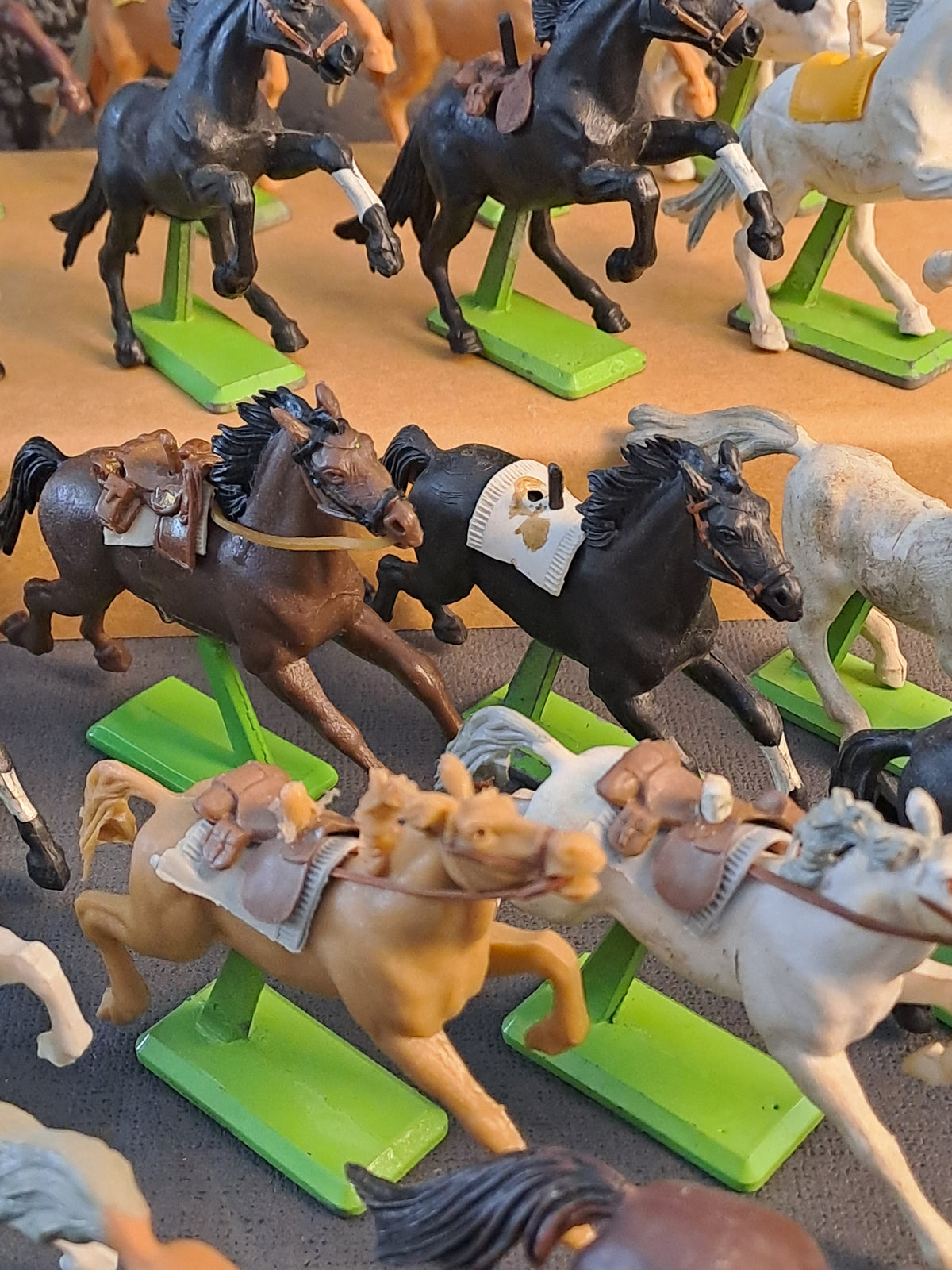 Britains Deetail Wild West Horses x18 / Britains Deetail Vilde Vesten Heste x18