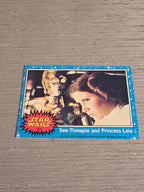 Star Wars Samlerkort / Collecting Cards See-Threepio and Princess Leia