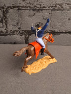 Timpo Toys U.S Cavalry Soldier on Horse / Timpo Toys U.S Kavaleri Soldat på Hest