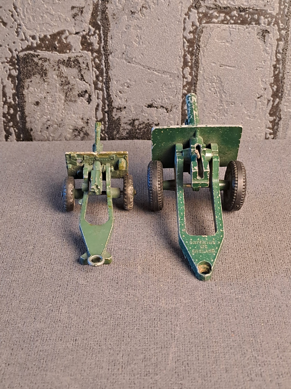 Dinky and Britains Cannons
