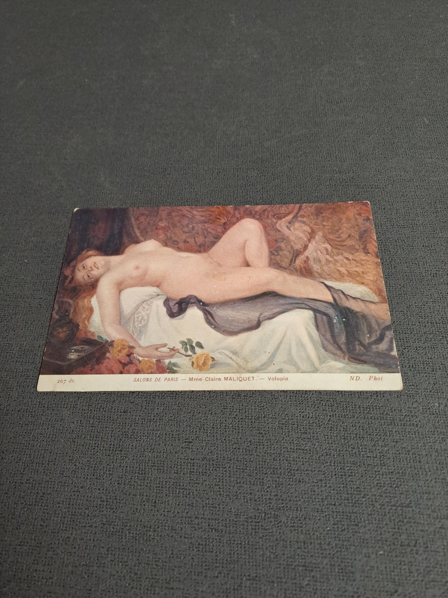 Antique French Postcard by Mme Claire Maliquet 1910 / Antik Fransk Postkort af Mme Claire Maliquet 1910