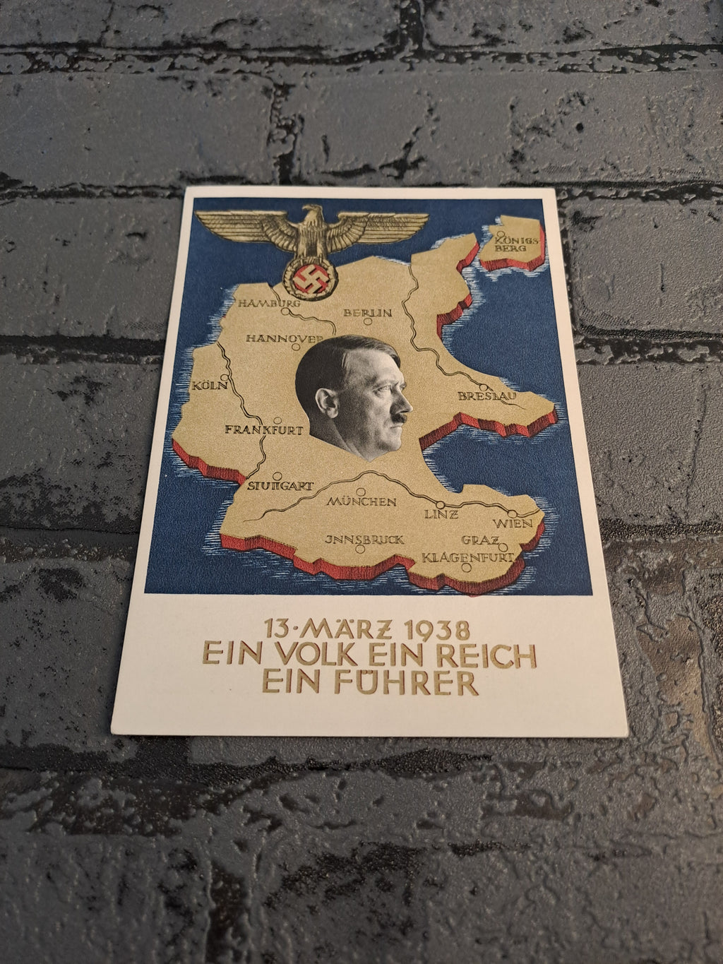 WW2 Postcard Ein Volk Ein Reich Ein Fuhrer